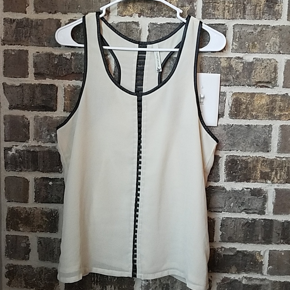 ❤Anthropologie Paper Crane Tank Type Top